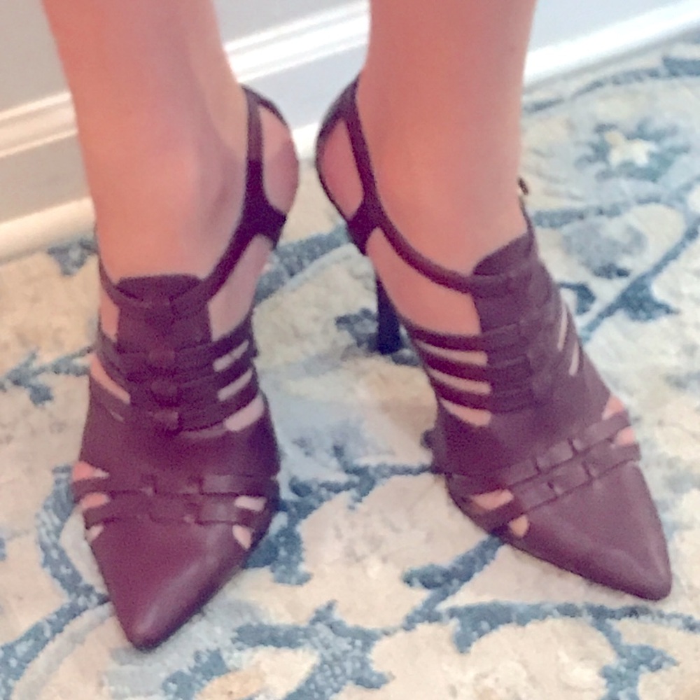 Qupid size 10 burgundy heels